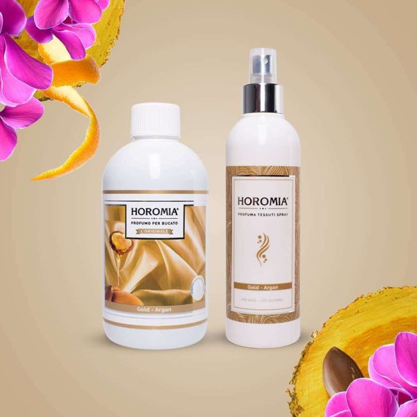 Horomia geschenkset Gold argan